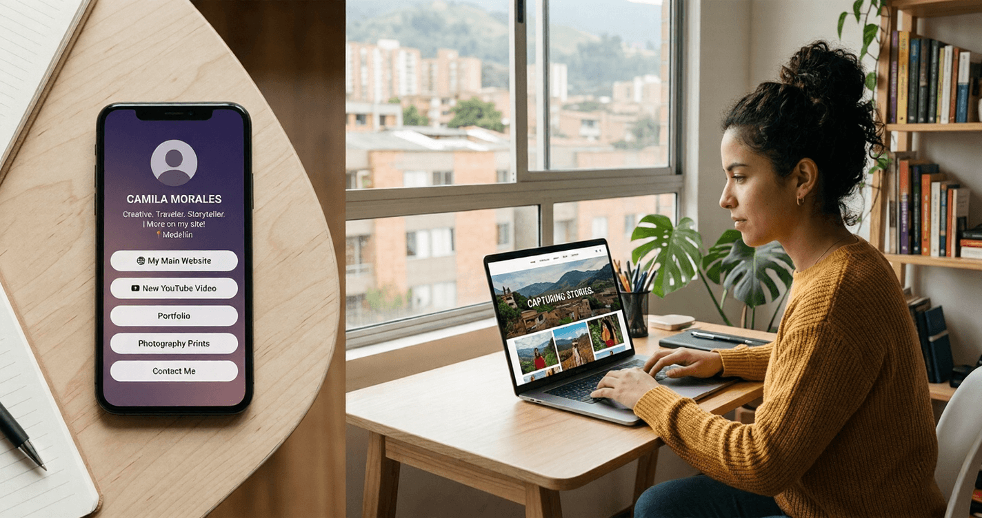 Sitio web vs Linktree: qué le conviene más a un creador de contenido