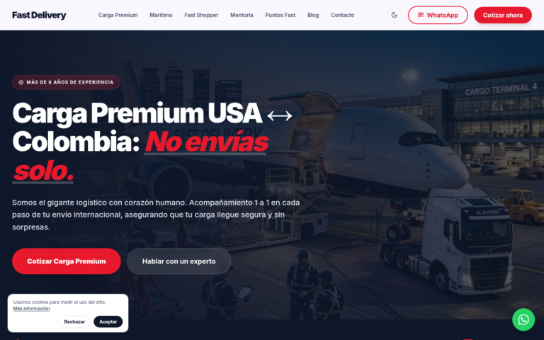 Fast Delivery: de 2 a más de 300 visitas al mes con una web bien hecha